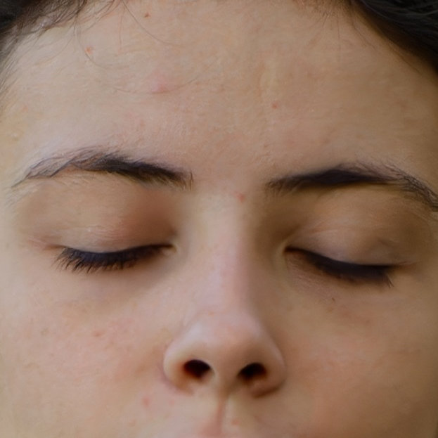 Visage apaisé après de la danse thérapie